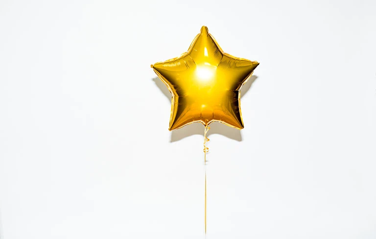 Balon w kształcie gwiazdy